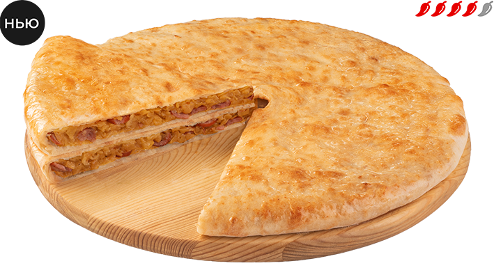 Фирменный пирог "Капуста с колбасками"